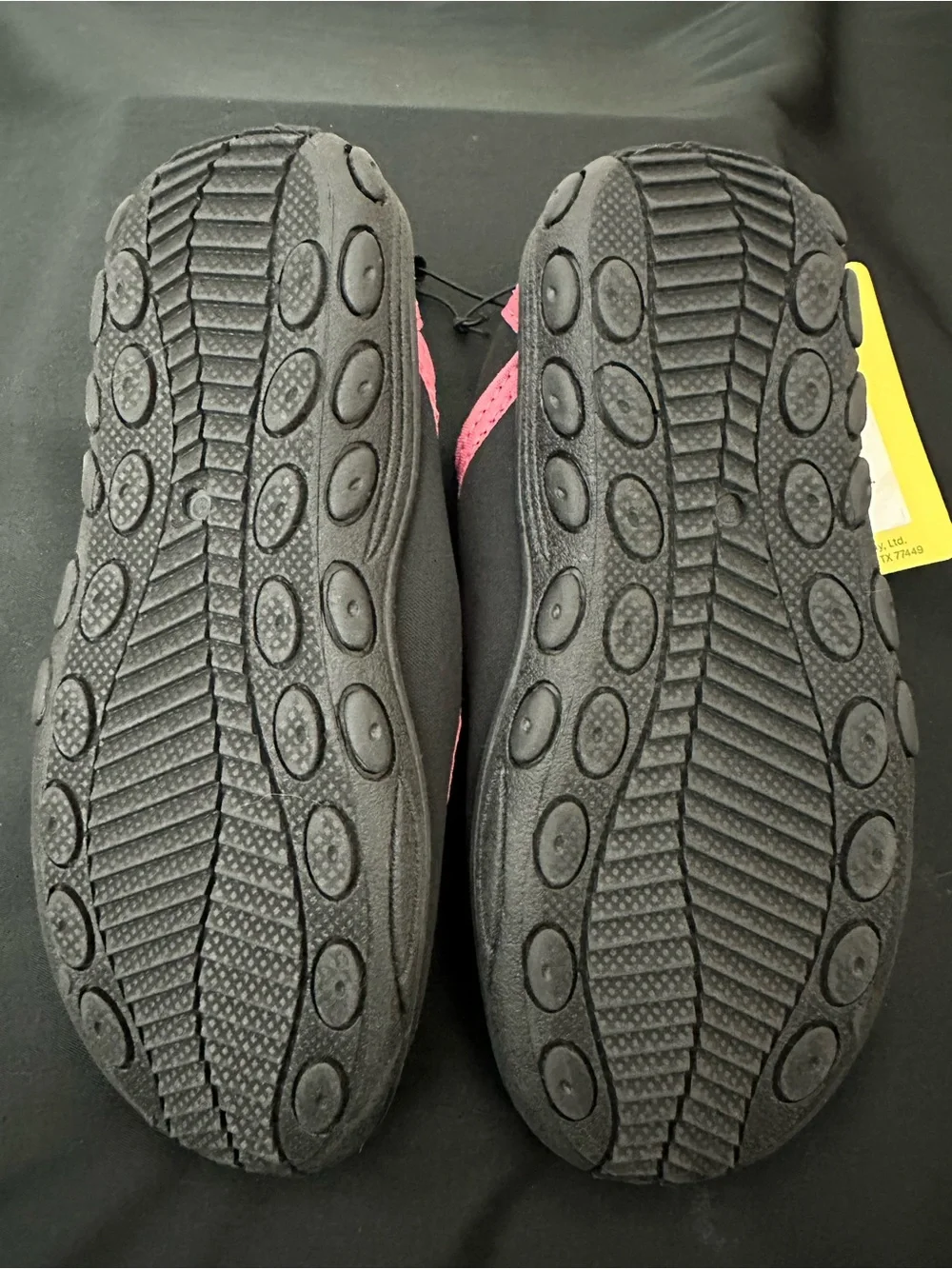 Girls Pink & Black Slip On Water Shoes Sz 1 NWT